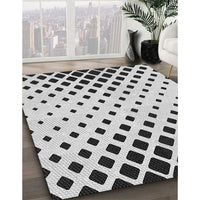 Patterned Gray Novelty Rug, pat1422