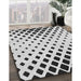 Patterned Gray Novelty Rug in Family Room, pat1422