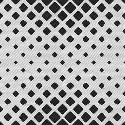 Square Patterned Gray Novelty Rug, pat1422
