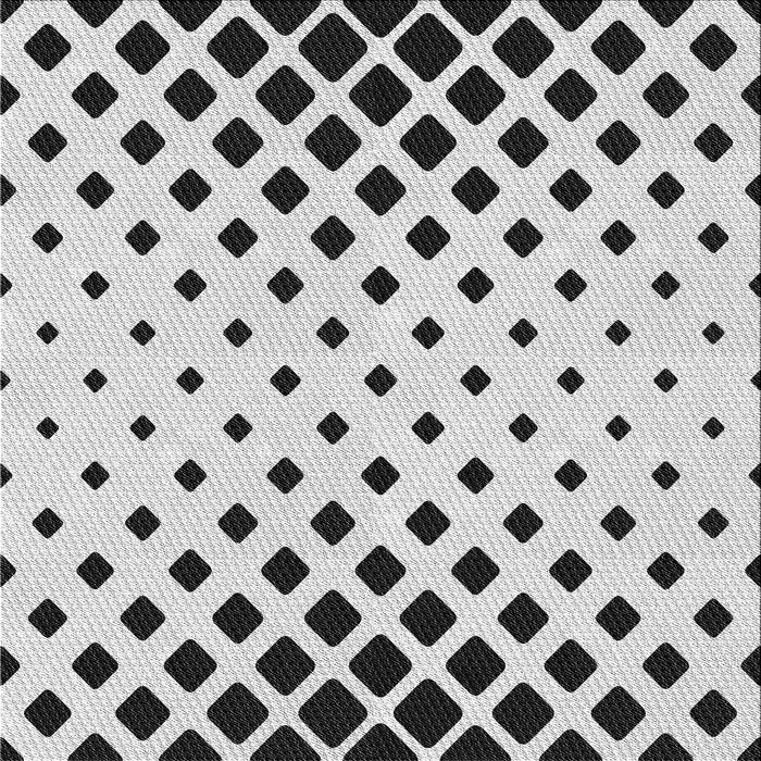 Square Patterned Gray Novelty Rug, pat1422