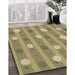 Machine Washable Transitional Metallic Gold Rug in a Family Room, wshpat1423brn