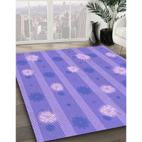 Patterned Purple Mimosa Purple Rug, pat1423pur