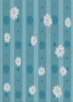 Patterned Blue Novelty Rug, pat1423