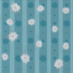 Square Patterned Blue Novelty Rug, pat1423