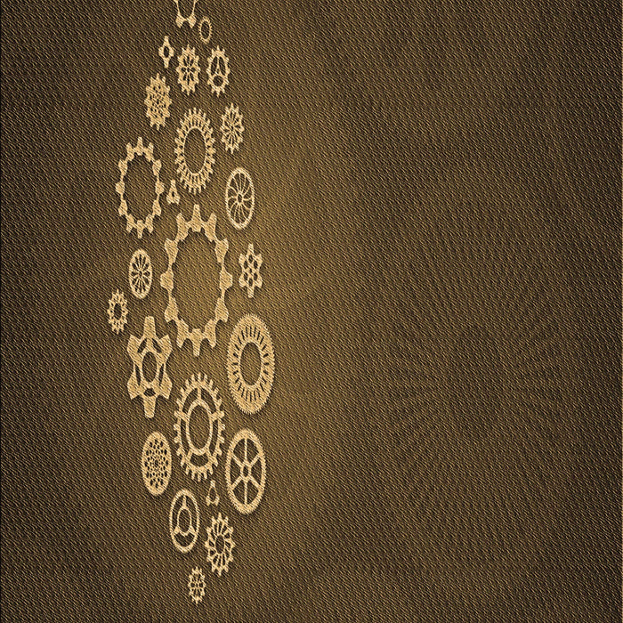 Machine Washable Transitional Oak Brown Rug, wshpat1424brn