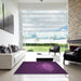 Machine Washable Transitional Dark Orchid Purple Rug in a Kitchen, wshpat1424pur