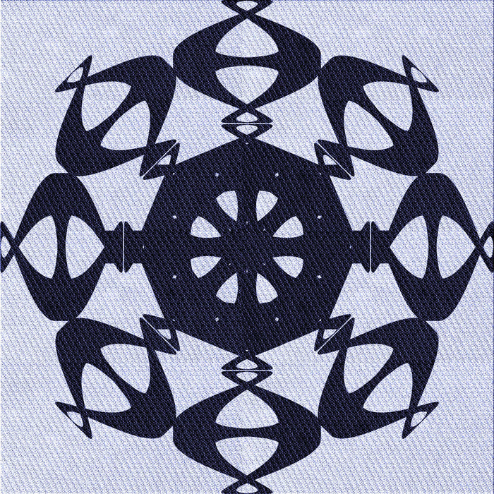 Round Machine Washable Transitional Blue Rug, wshpat1425blu