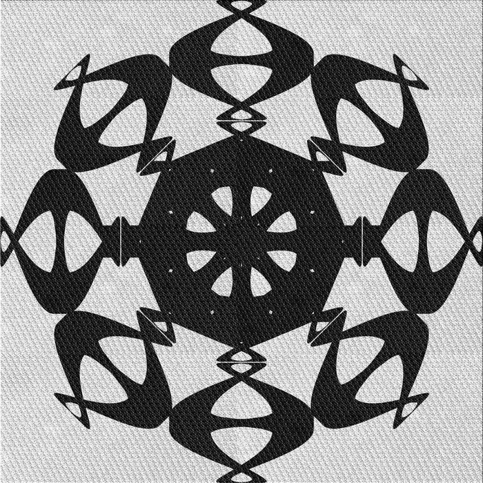 Round Machine Washable Transitional Dark Gray Black Rug, wshpat1425gry