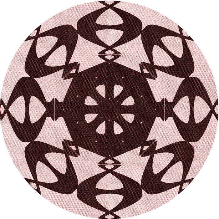 Square Patterned Pink Rug, pat1425rd