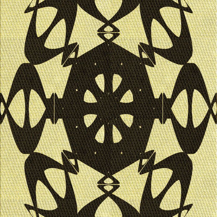 Machine Washable Transitional Bakers Brown Rug, wshpat1425yw