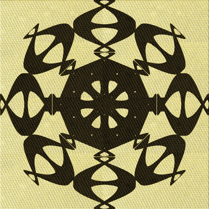 Round Machine Washable Transitional Bakers Brown Rug, wshpat1425yw