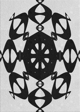 Patterned Platinum Gray Novelty Rug, pat1425