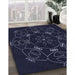 Machine Washable Transitional Black Rug in a Family Room, wshpat1426blu