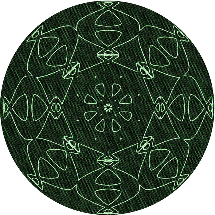 Square Machine Washable Transitional Black Rug in a Living Room, wshpat1426grn