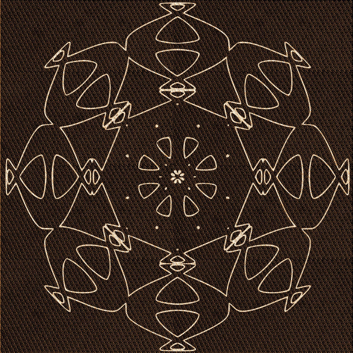 Round Machine Washable Transitional Black Rug, wshpat1426org