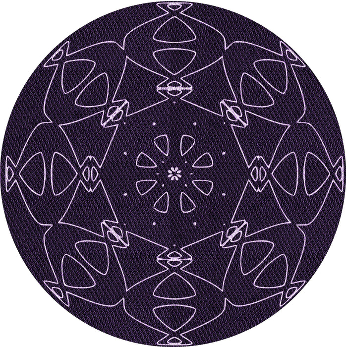 Square Machine Washable Transitional Midnight Gray Rug in a Living Room, wshpat1426pur