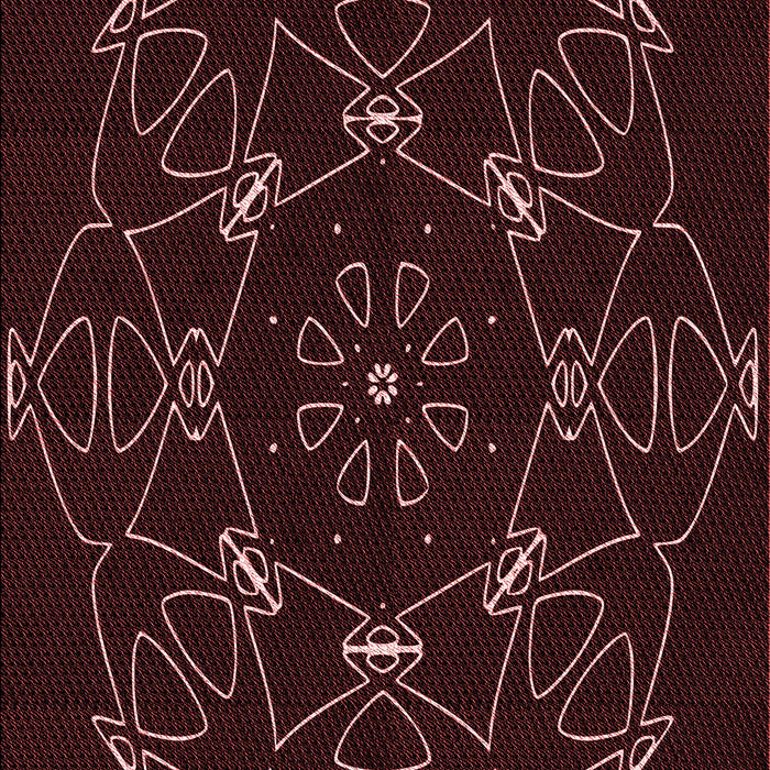 Patterned Chocolate Brown Rug, pat1426rd