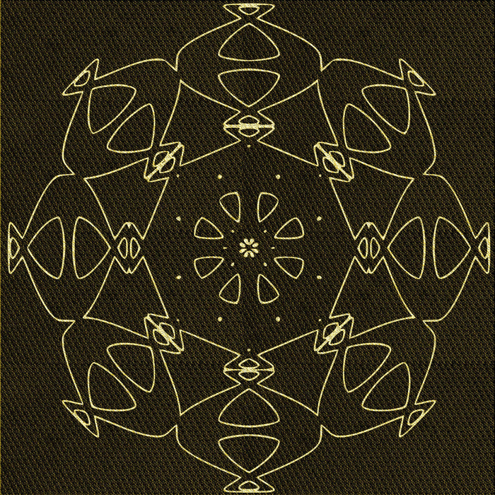 Round Machine Washable Transitional Black Rug, wshpat1426yw