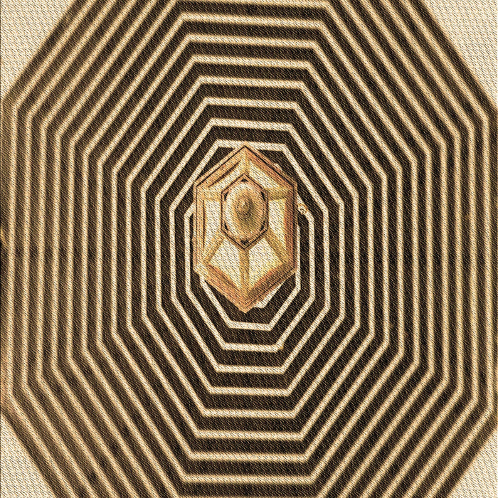 Patterned Bakers Brown Rug, pat1427brn