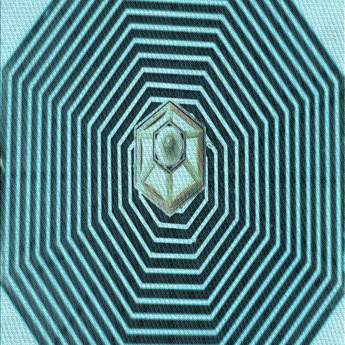 Machine Washable Transitional Diamond Blue Rug, wshpat1427lblu