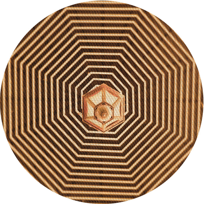 Square Patterned Red Brown Rug, pat1427org