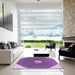 Machine Washable Transitional Violet Purple Rug in a Kitchen, wshpat1427pur