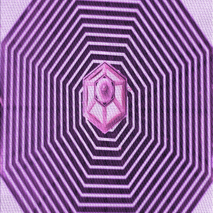 Machine Washable Transitional Violet Purple Rug, wshpat1427pur