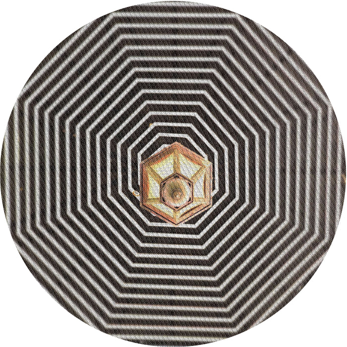 Square Machine Washable Transitional Burgundy Brown Rug, wshpat1427