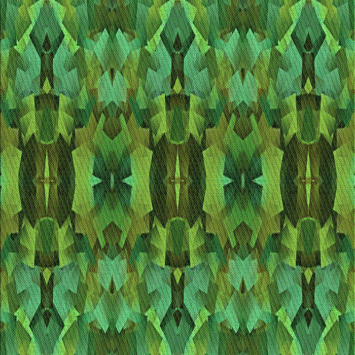 Patterned Deep Emerald Green Rug, pat1428grn