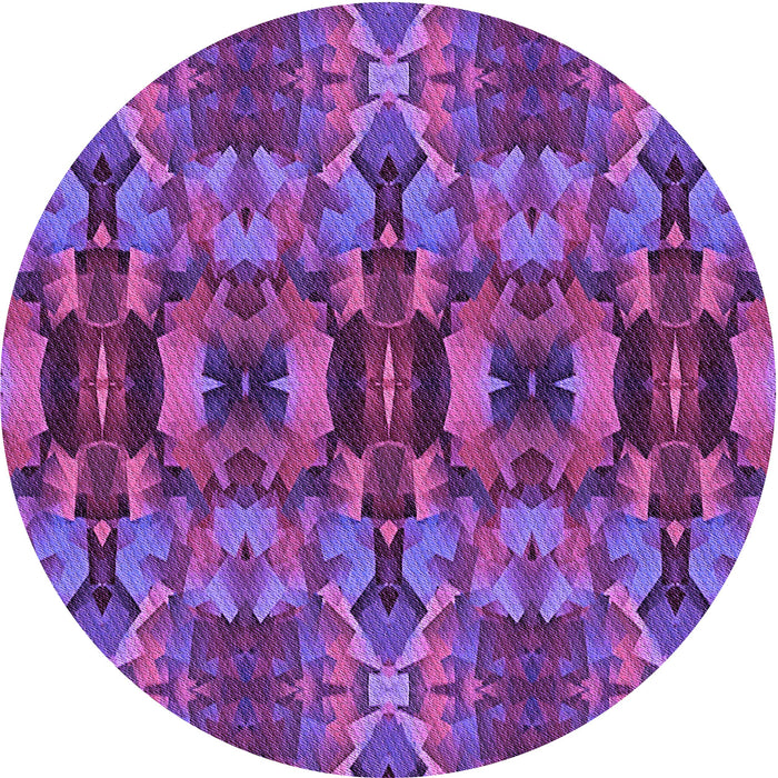 Square Patterned Dark Magenta Purple Rug, pat1428pur