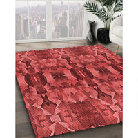 Patterned Red Rug, pat1428rd