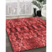 Machine Washable Transitional Red Rug in a Family Room, wshpat1428rd