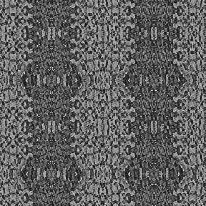 Round Patterned Gunmetal Gray Rug, pat1429gry