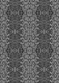 Machine Washable Transitional Gunmetal Gray Rug, wshpat1429gry