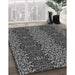 Machine Washable Transitional Gunmetal Gray Rug in a Family Room, wshpat1429gry