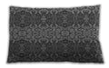 Patterned Rectangular Gunmetal Gray Lumbar Throw Pillow, 13 inch by 19 inch, lbpat1429gry