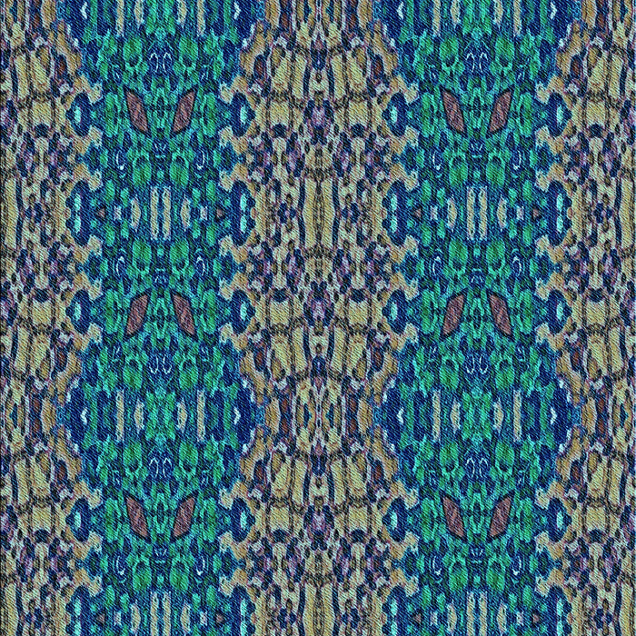 Patterned Seafoam Green Rug, pat1429lblu