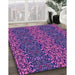 Machine Washable Transitional Bright Purple Rug in a Family Room, wshpat1429pur