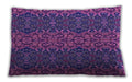 Patterned Rectangular Bright Purple Lumbar Throw Pillow, 13 inch by 19 inch, lbpat1429pur