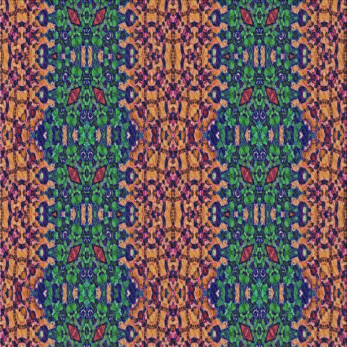 Square Patterned Khaki Green Novelty Rug, pat1429