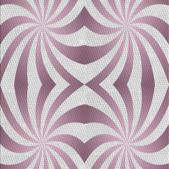 Patterned Tulip Pink Novelty Rug, pat142