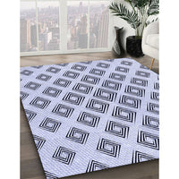 Patterned Lavender Blue Rug, pat143blu