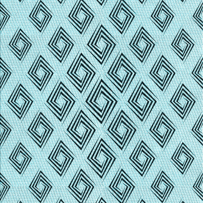 Patterned Deep-Sea Green Rug, pat143lblu