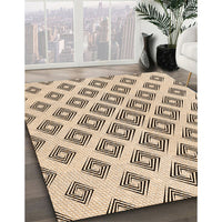 Patterned Light Brown Rug, pat143org