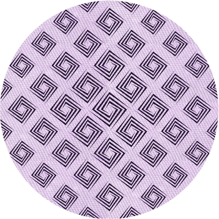 Square Patterned Purple Flower Purple Rug, pat143pur