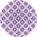 Square Patterned Purple Flower Purple Rug, pat143pur