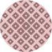 Square Machine Washable Transitional Light Rose Pink Rug in a Living Room, wshpat143rd