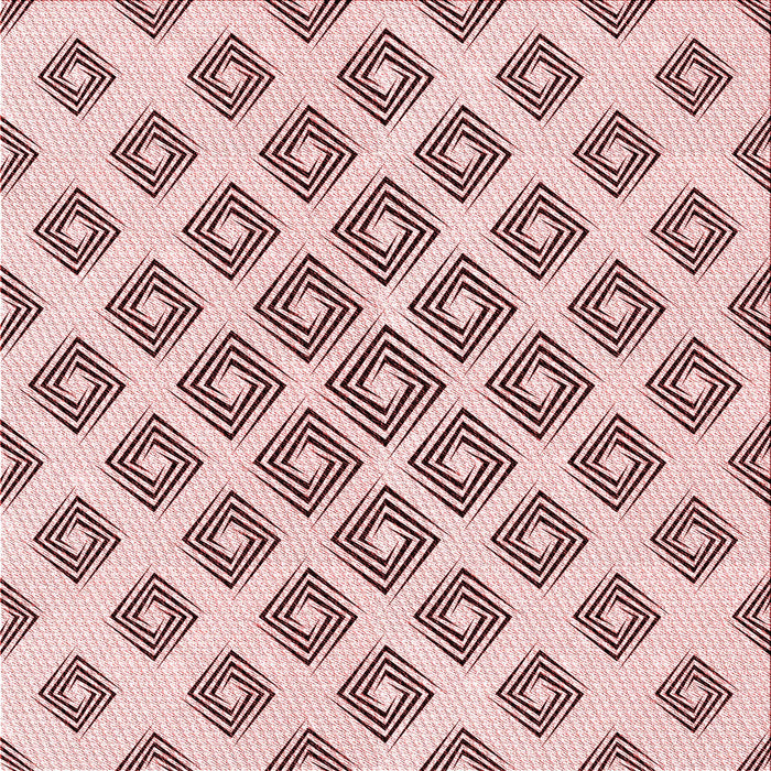 Round Patterned Light Rose Pink Rug, pat143rd