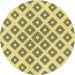 Square Patterned Sun Yellow Rug, pat143yw