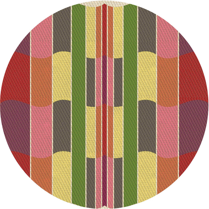 Square Patterned Red Rug, pat1430brn